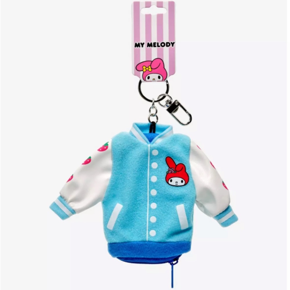 Sanrio My Melody Varsity Jacket Coin Purse Keychain